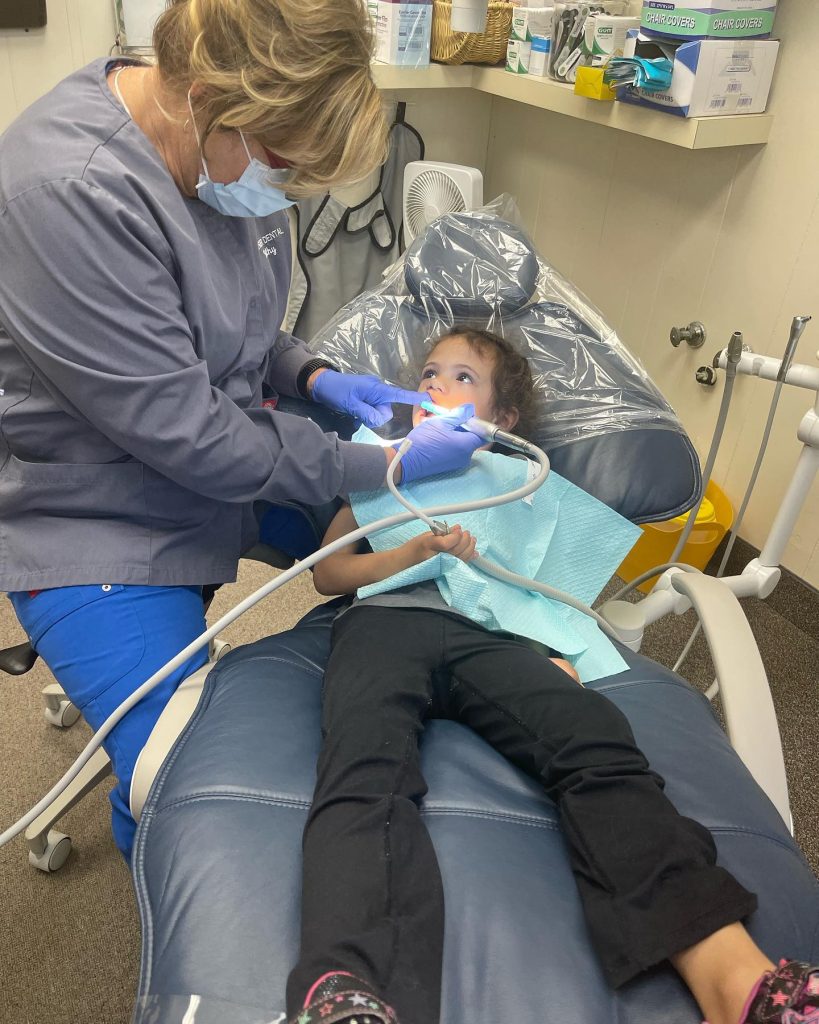 Little Girl at the dentist