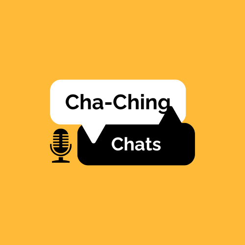 Graphic for Cha-Ching Chat$ Podcast About Merchandising